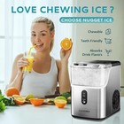 Nugget Ice Makers Countertop pebble Ice Maker Machine With 35lbs 24h Use For Apt