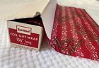 Vintage Box roll Of Nos Christmas Foil Gift Wrapping Paper 100  Long X 20  Wide