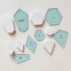 306pcs bag Paper Pieces Quilting Rulers And Templates For Patchwork Sewing