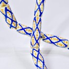 Krobo  recycled  Powder Glass Patterned Trade Beads 30 Inch