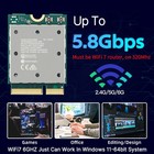 Tri   band Wifi 7 Bluetooth 5 4 M 2 Wireless Card Qcncm865 5800mbps Laptop Adapter