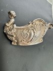 Pair Of Vintage Antique Victorian Silver Boat Dish With Cherubs
