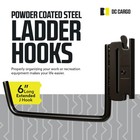 Dc Cargo - Extended Flat J Hook E Track Ladder Hooks  10 7 Inch - 10 Pack