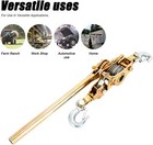 2 Ton Hand Puller Heavy Duty Winch Pull Hoist Come Along Cable Lever 2 Hooks New