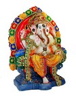 Esplanade Resin Singhasan Ganesh Ganesha Ganpati Murti Idol Statue Sculpture    