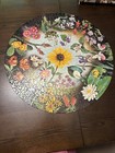 Vintage 1965 Springbok Circular Jigsaw Puzzle Wild Flowers Maynard Reece C911