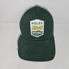 Rolex 24 Daytona Hat Cap Strap Back Mens One Size Green Gray Auto Racing 2022