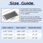 Zonon 16 Pcs 12 X 4 Inch Air Vent Cover Ceiling Register Grill 2 Way Steel White