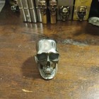 Titanium Colossus Skull Figurine Statue Knob Handle Silver Made In Usa Maratac