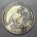 1979 Maui Coin Club Silversword Medal Silver Tone Lahaina Hawaii Rare