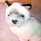 Vintage Russ Berrie Yomiko Siamese Cat Kitten Kitty Plush Stuffed Animal 