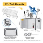 New Dual Double Frequency 28khz 40khz Ultrasonic Cleaner Cleaning Machine 22l Us