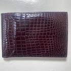 Fiocchi Crocodil-calf Wallet Brown Leather Nice Possible Vintage Men s Classic