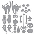 Spellbinders Etched Dies From The Cuckoo Cottage Collection Halloween Tick Tock