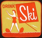 Vintage Uniform Patch Drink Ski Soda Pop Woman Skiing Large Unused N-mint  Rare
