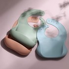Silicone Bibs For Babies Toddler Set Of 3  Bpa Free  Soft Adjustable Green 