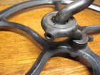 Antique Singer Treadle Sewing Machine Cabinet Base Cast Iron Fly Wheel   Pitman