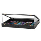Pennzoni Trade Show Display Case Portable Black W  Acrylic Side Guards