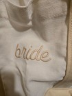 Neutral Bride Tote Bag   Beige Bachelorette Accessory Gift