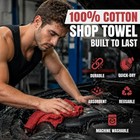 Auto Mechanic Shop Towels 100  Cotton Commercial Grade Rags For Cleaning   Maint