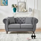 67   Loveseat Sofa 2 Seater Velvet Upholstered Sofa Couch Living Room Sofa