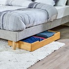 Musehomeinc Solid Wood Under Bed Storage Drawer With