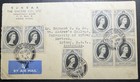 June2 1953queen Elizabeth Ii Coronation First Day Used Cover hong Kong-australia