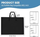 Art Portfolio Bag  24 X 36 Extra Large Light Weight Art Portfolio Case Should   