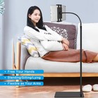 Floor Stand With Double Weight Base 360-degree Rotatable Metal Holder With Fl   
