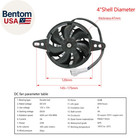 Universal Motorcycle Radiator Cooling Fan Oil Cooler Water Cooler Electric Fan 4