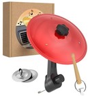Car Cymbal Air Vent mini Car Drum Crash Cymbal Set With Mini Drum 1pcs Red