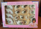 Vtg  17pc China Tea Set - Child s Tea Set - Svc For 4