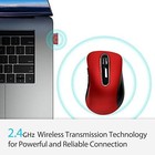 Memzuoix 2 4g Wireless Mouse  1400 Dpi Mobile Optical Cordless Mouse With Usb Re