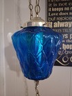 Large Vintage Hanging Swag Lamp W  Chain - Plug In Light - Mcm Like- Ornate