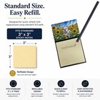 Caroline s Treasures American Bulldog Sunflowers Watercolor Sticky Note Holder
