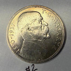  256  Czech Republic  1937  20 Korun  Silver  Uncirculated Coin  High Grade   2