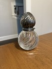 Victorian Inkwell Plated Silver Cut Glass English Period