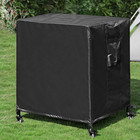 Outdoor Grill Cart Cover - Waterproof Pizza Oven Stand - Heavy Duty Food Prep   