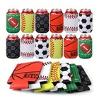 Coozie Sports Koozie Can Drink 6 Different Patterns Set Insulated Neoprene New