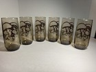 Vintage Retro Mushroom Smoky Brown 16oz Tumbler Drinking Glass 6 Available