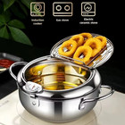 Multifunctional Deep Fryer With Thermometer And Oil Drip Drainer Rack Household 