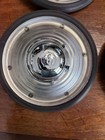 New Murray Pedal Car Beehive Wheel Set W tires chrome Murray Caps