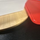 Vintage Tupperware Snack-stor Keeper Red Container Sheer 9  X 9  W lid 5352b-1