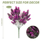  Outdoor Greenery 6 Bundles Artificial Flowers For Outdoors Fake 6pcs Fuchsia-6