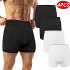 4pcs Comfort Fit Mens Boxer Briefs Shorts Underwear Underpants Moisture Wicking