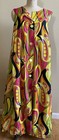 1970s Vintage Roberta Lynn Of Hollywood Pool Coat House Dress Paisley Euc Rare