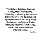 Yen Hoang Coconut Milk Candy With Pandan   Cocoa Flavours 250g