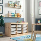 Ikea Trofast Storage Combination With Boxes  Light White Stained Pine white