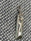Vintage Israel Sterling Silver Judaica Filigree Pendant Possibly Travel Prayer