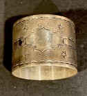 Antique American Sterling Silver Napkin Ring Personalized    emily    1890 1 25x1 5   